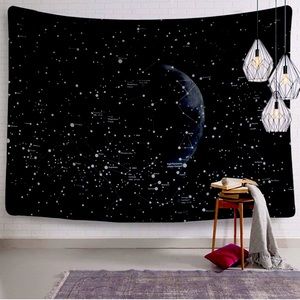 Stars and moon tapestry